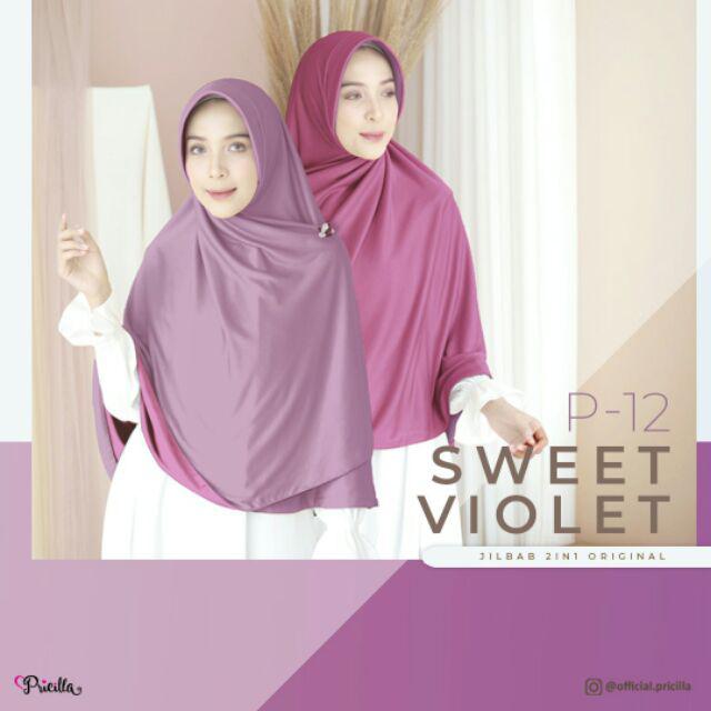 JILBAB INSTAN BOLAK BALIK PRICILLA ORIGINAL PAD-P12