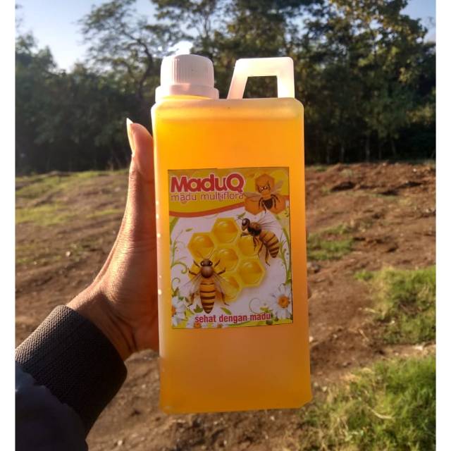 

Madu Bunga 100% Asli - MaduQ Madu Multiflora 1 Liter Kemasan Tube