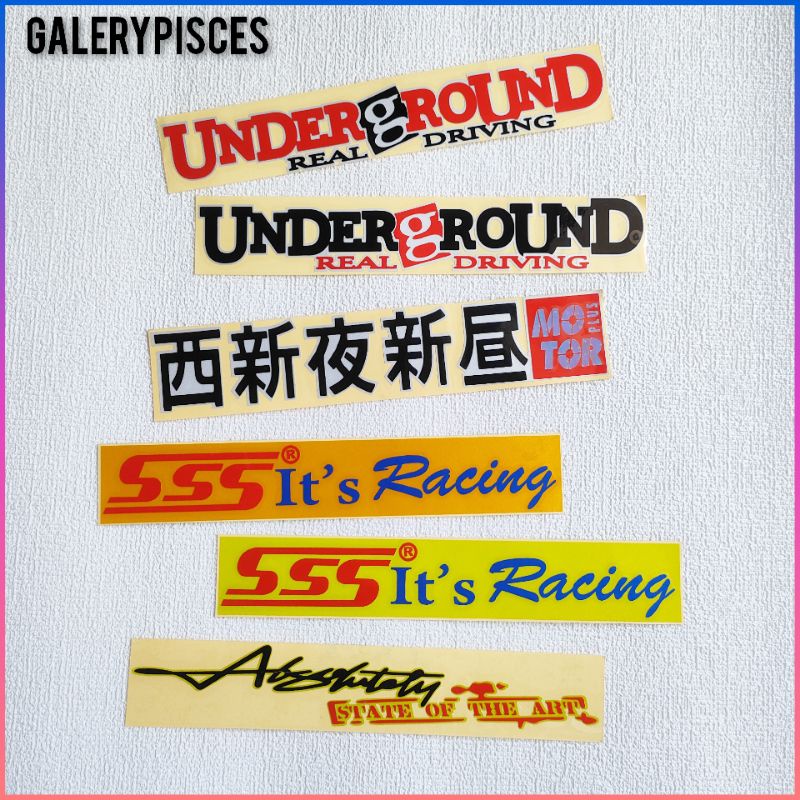 stiker racing motor stiker keren stiker kata kata