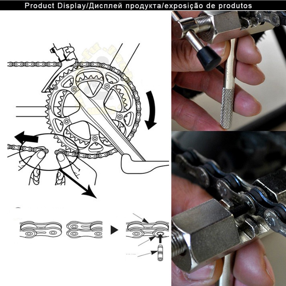 Alat Pemotong Rantai Sepeda OMSED3SV Chain Breaker - Silver