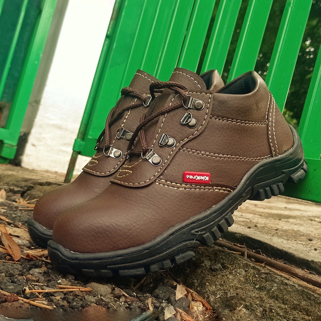 Sepatu Safety King Kickers Terbaru Kulit Omega Impor Kerja Kitchen Proyek Pabrik Tourig Termurah