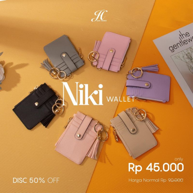Jual Niki Wallet Card Holder Jims Honey Semarang Dompet Kartu Wanita Gantungan Kunci Cewek
