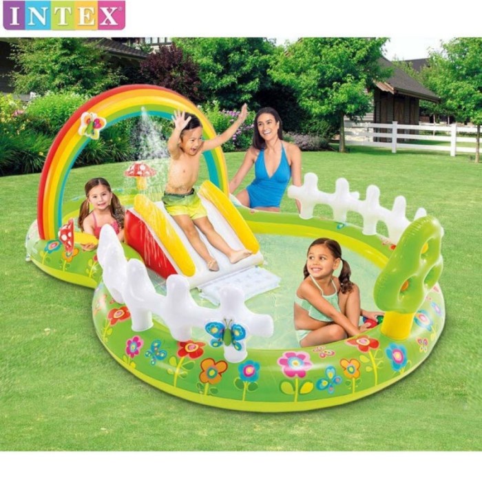 Intex 57154 Kolam Renang Perosotan Anak My Garden Play Center #Dragonball_88