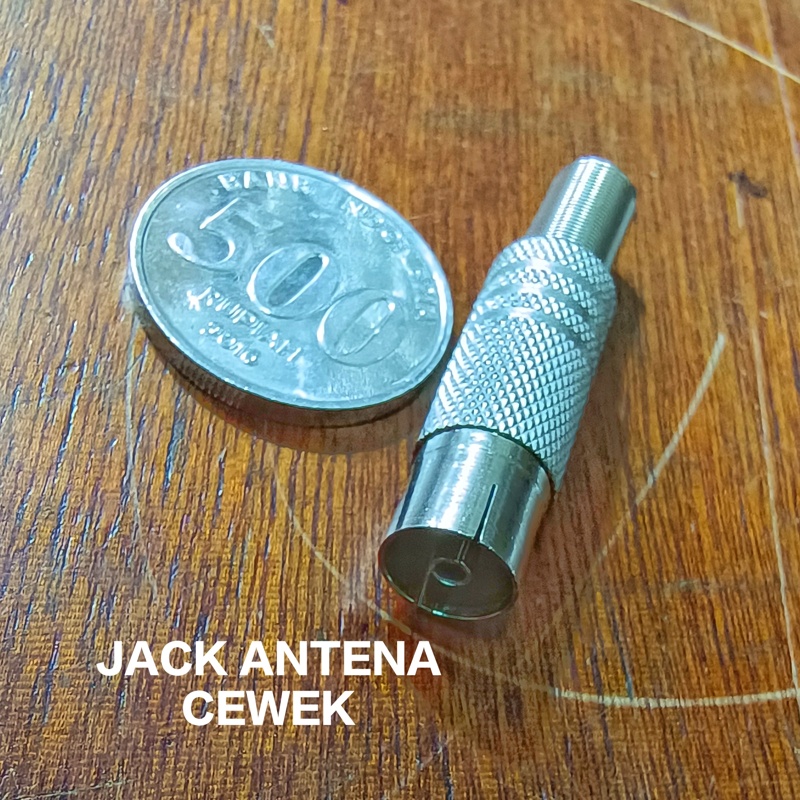Jack Antena TV Besi Jak Jek Cewek/Cowok Male/Female Silver (Varian)