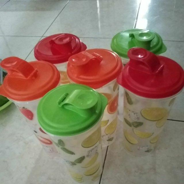 6 Pcs Tumbler Besar/ Coolpot/ Tumbler Souvenir/ Tumbler Murah/ Gelas Bertutup/botol Besar/
