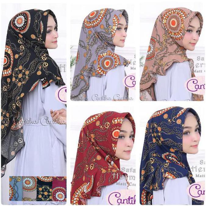 DISKON KHIMAR ZALIA / KHIMAR BATIK / KHIMAR ETNIK MOTIF / JILBAB MOTIF ETNIK PROMO