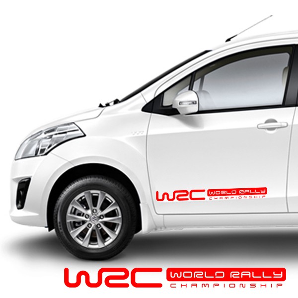 Stiker Kaca Depan Mobil Wrc Cutting Sticker Racing Kaca Belakang