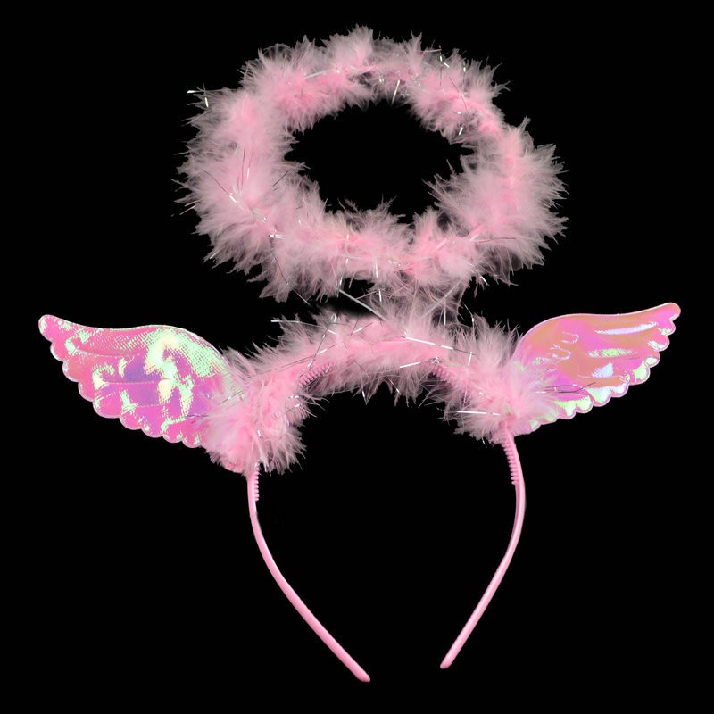 HBML bando angel head wings ring malaikat headband cosplay