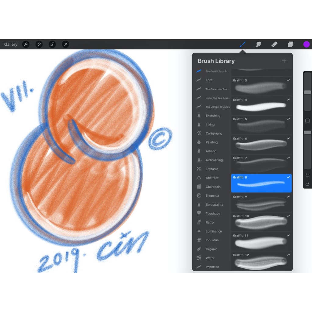 Procreate Brush - The Graffiti Box Brushes