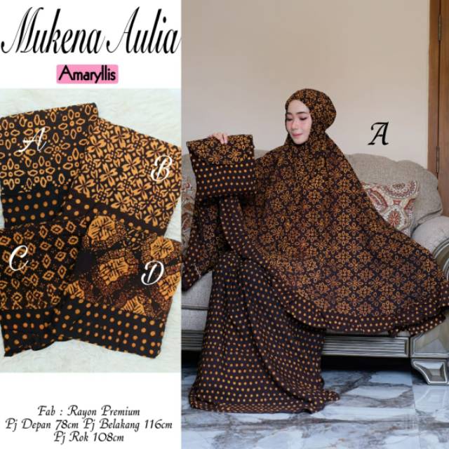 MUKENA DEWASA // MUKENA AULIA // MAT RAYON