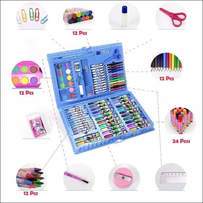 

MAINAN EDUKASI ANAK SET CRAYON PENSIL WARNA 86PCS/ PAINTING WATERCOLOR