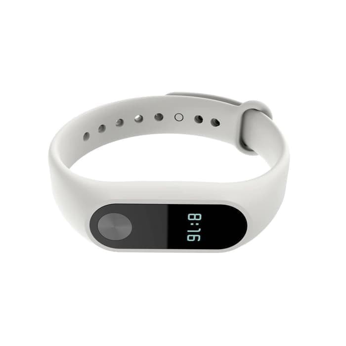 Tali Jam Silicon Strap Replacement Xiaomi MI Band 2 - white