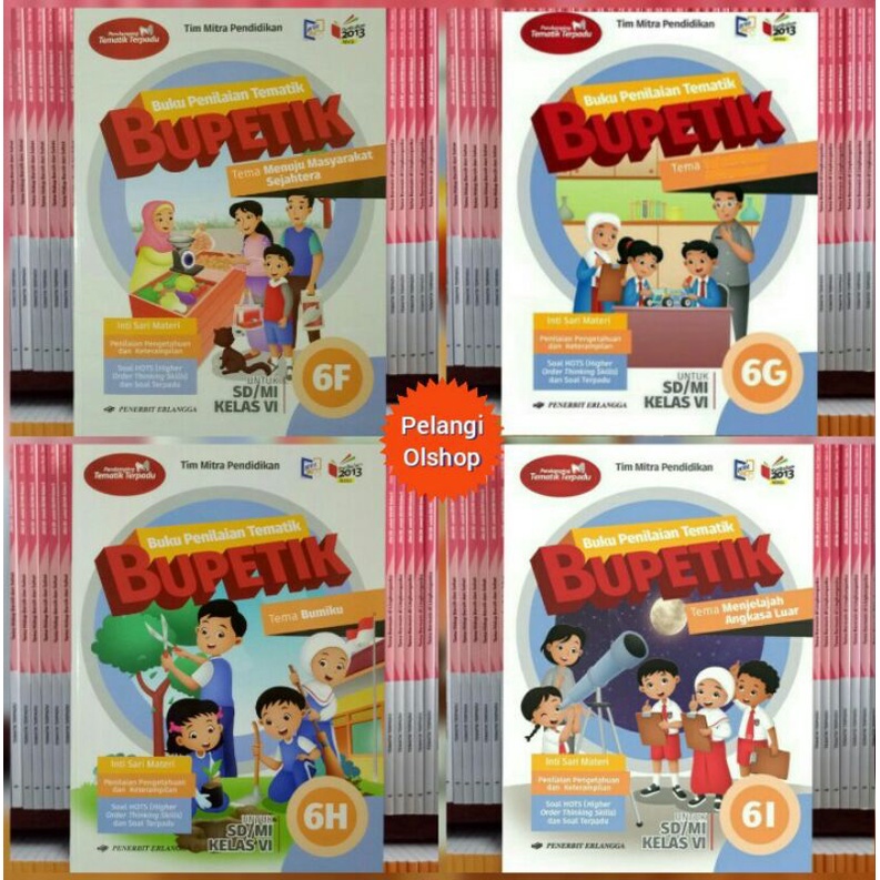 BUKU BUPETIK SD/MI KELAS 6F,6G,6H DAN 6I REVISI K13N ERLANGGA
