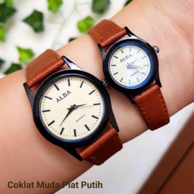 ✅ [COD] Jam Tangan Couple Murah Kulit Ready Stock 6 Warna Harga Satuan C04-Cokmud Plat Puith