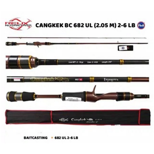 Joran Bait Casting Relix Nusantara Cangkek 682 UL