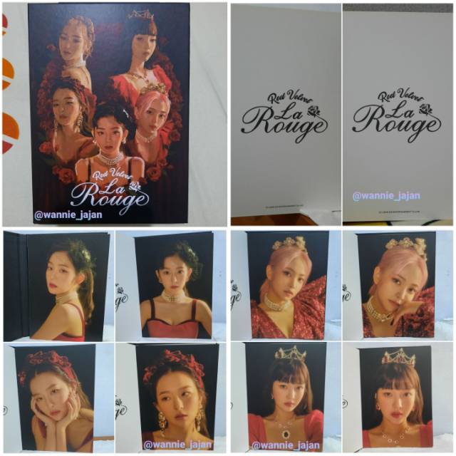 ( SHARING ) RED VELVET LA ROUGE POSTCARD IRENE SEULGI JOY YERI WENDY PC
