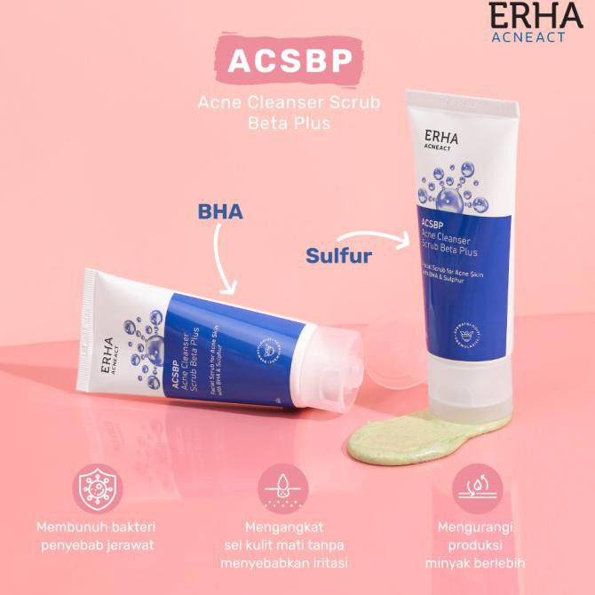 ERHA ACNEACT Acne Cleanser Scrub Beta Plus 60g