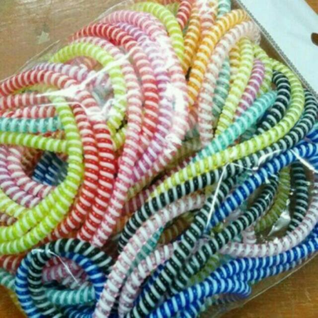 Pelindung Kabel 2 Warna (Transparan) Pelindung Kabel Hp