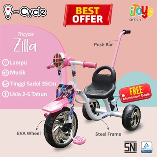 Sepeda Roda Tiga Anak i-Cycle (Zilla) W-01