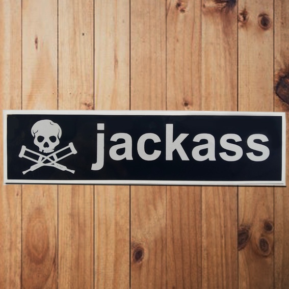 Stiker Jackass Rectangle