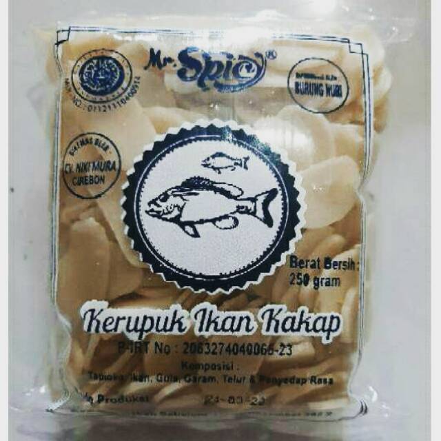 

Kerupuk Ikan Kakap Merk Mr. Spicy Kemasan 250 Gram