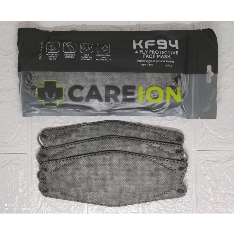 KF94 CAREION GREY BLACK DONGKER BABYBLUE BCA MATCHA SHRIMPINK KREM MUSTARD PUTIH