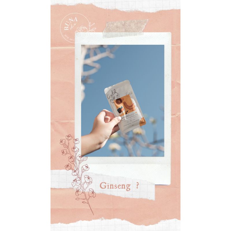 Runaskin Crystal Peel Off Mask- ginseng