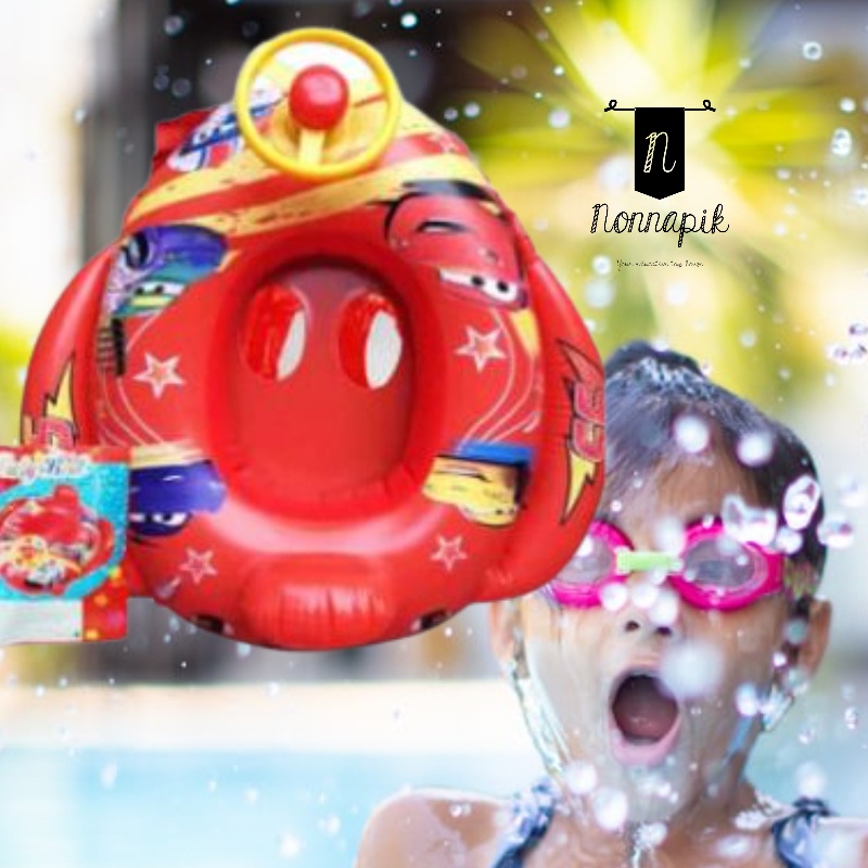 Baby Boat Sea / Ban Renang Stir / Pelampung Renang Anak Cars Mcqueen Mainan Original High Quality