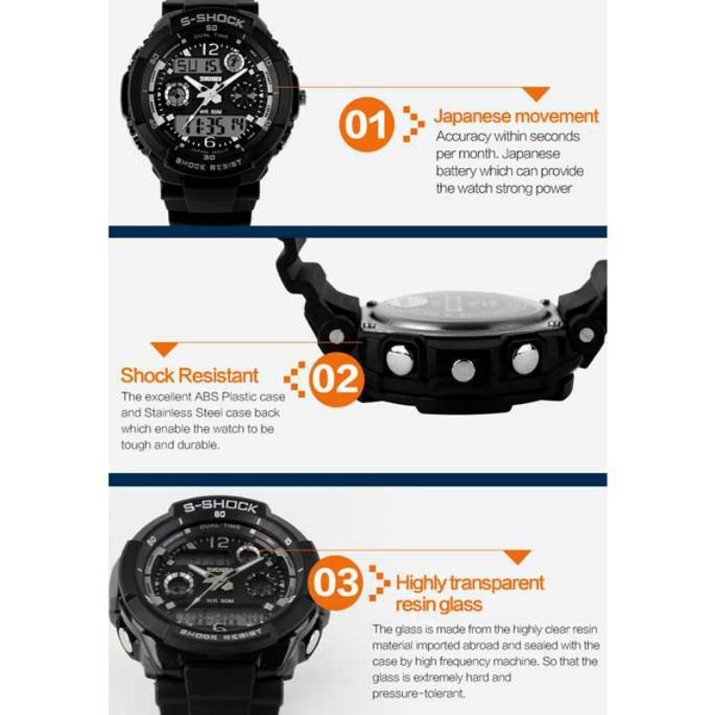 [ GRATIS KOTAK BOX JAM ] SKMEI Jam Tangan Anak Anti Air Cocok Buat Kado - AD1060