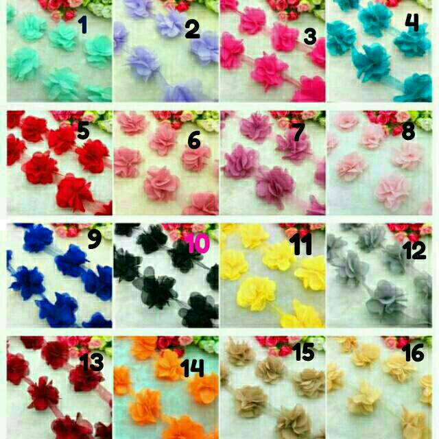 Bunga frill 1 pcs