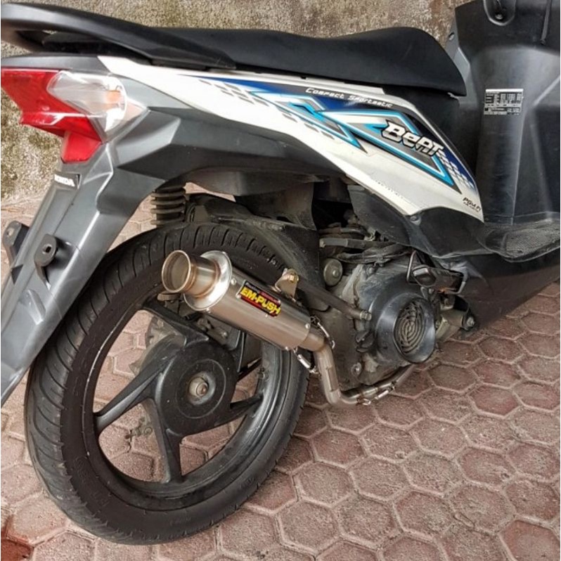 Knalpot Racing Empush Type M5 Honda Beat Scoopy Karbu Injeksi inlet 38