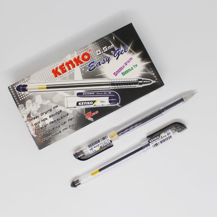 

PEN KENKO EASY GEL / PULPEN KENKO EASY GEL HITAM 0,5mm