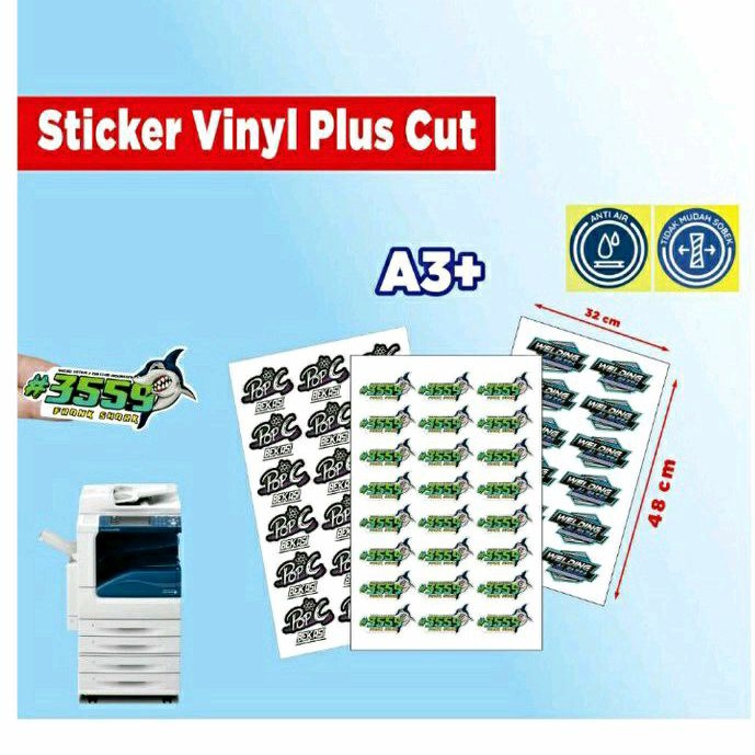 

Sticker Vinyl. Printing A3+. Lebel kemasan.