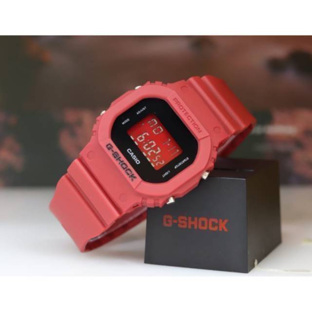 ✅COD JAM TANGAN DIGITAL PRIA CASIO GSHOCK GLS5600 MERAH PLAT HITAM