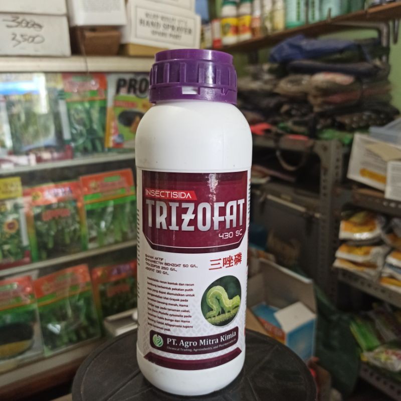 INSEKTISIDA TRIZOFAT 430 SC 500 ML DENGAN 3 BAHAN AKTIF PEMBASMI THRIPS ULAT WERENG