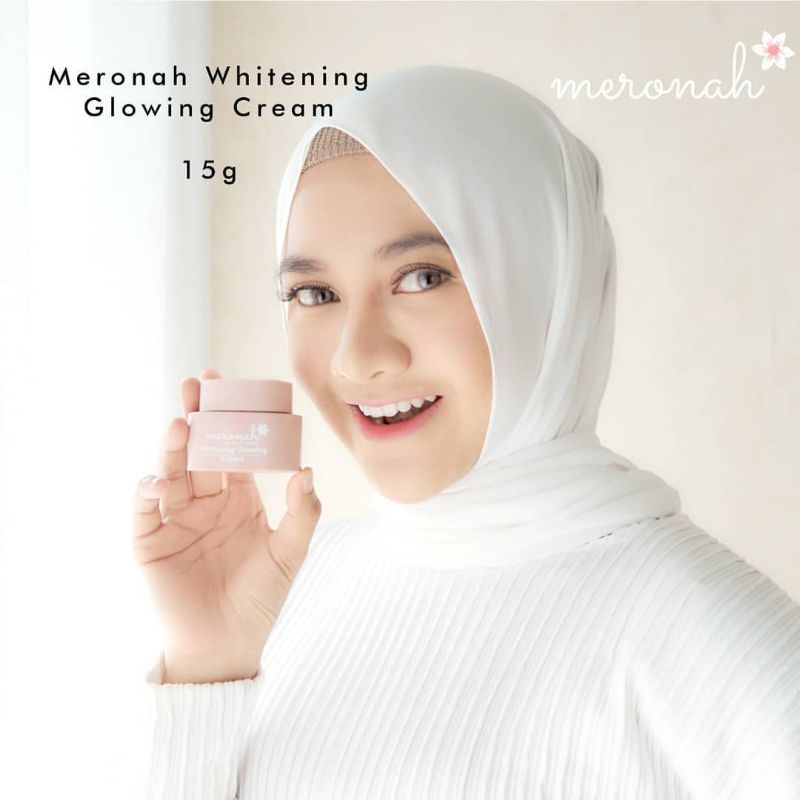 MERONAH WHITENING GLOWING CREAM, DISTRIBUTOR RESMI MERONAH(COD,)