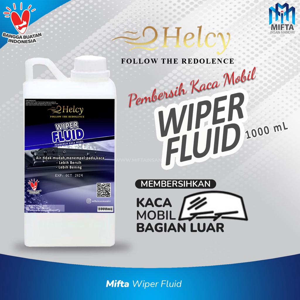 AIR WIPER 1 LITER / WIPER FLUID DAUN TALAS / CAIRAN WIPER MOBIL