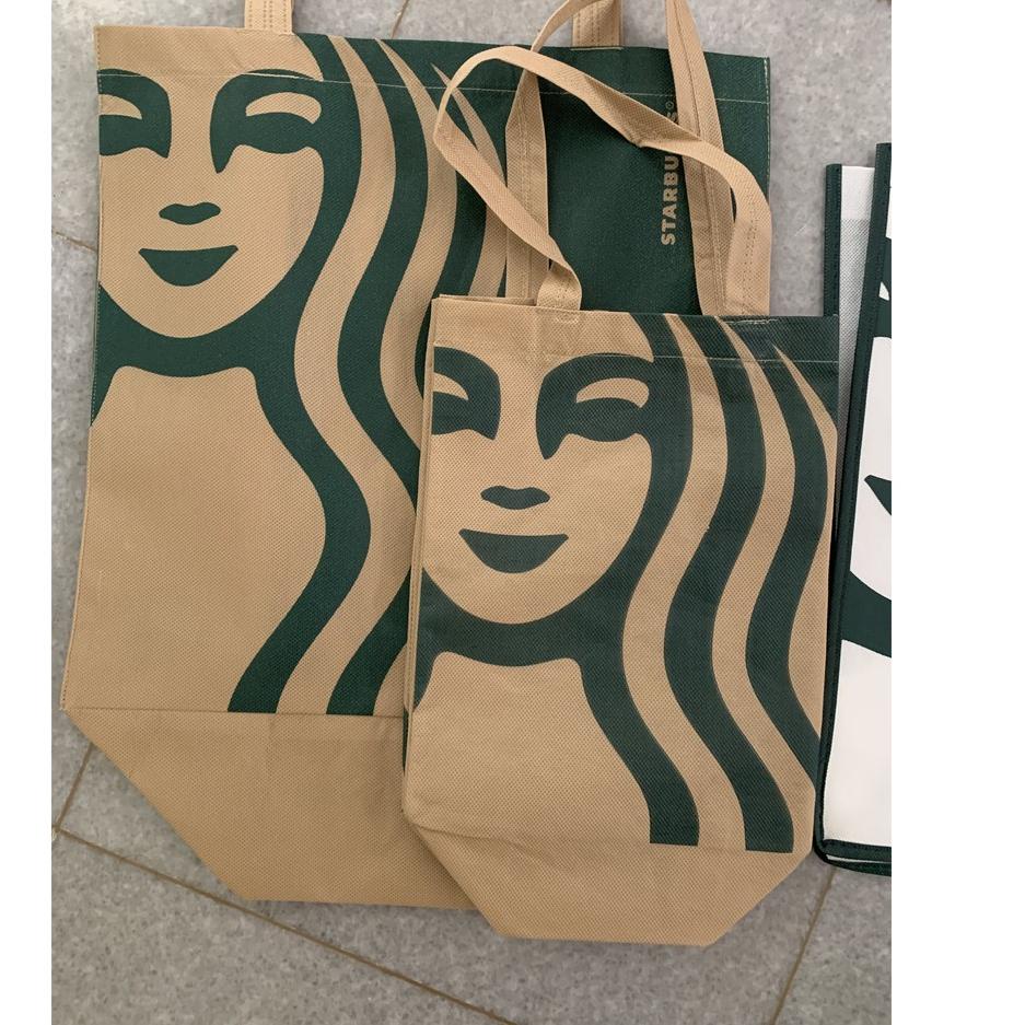 [PRODUK BHC] Starbucks Siren Spunbond Spunbound Tas Reusable Tote Bag Original Goodie New Paper Jean