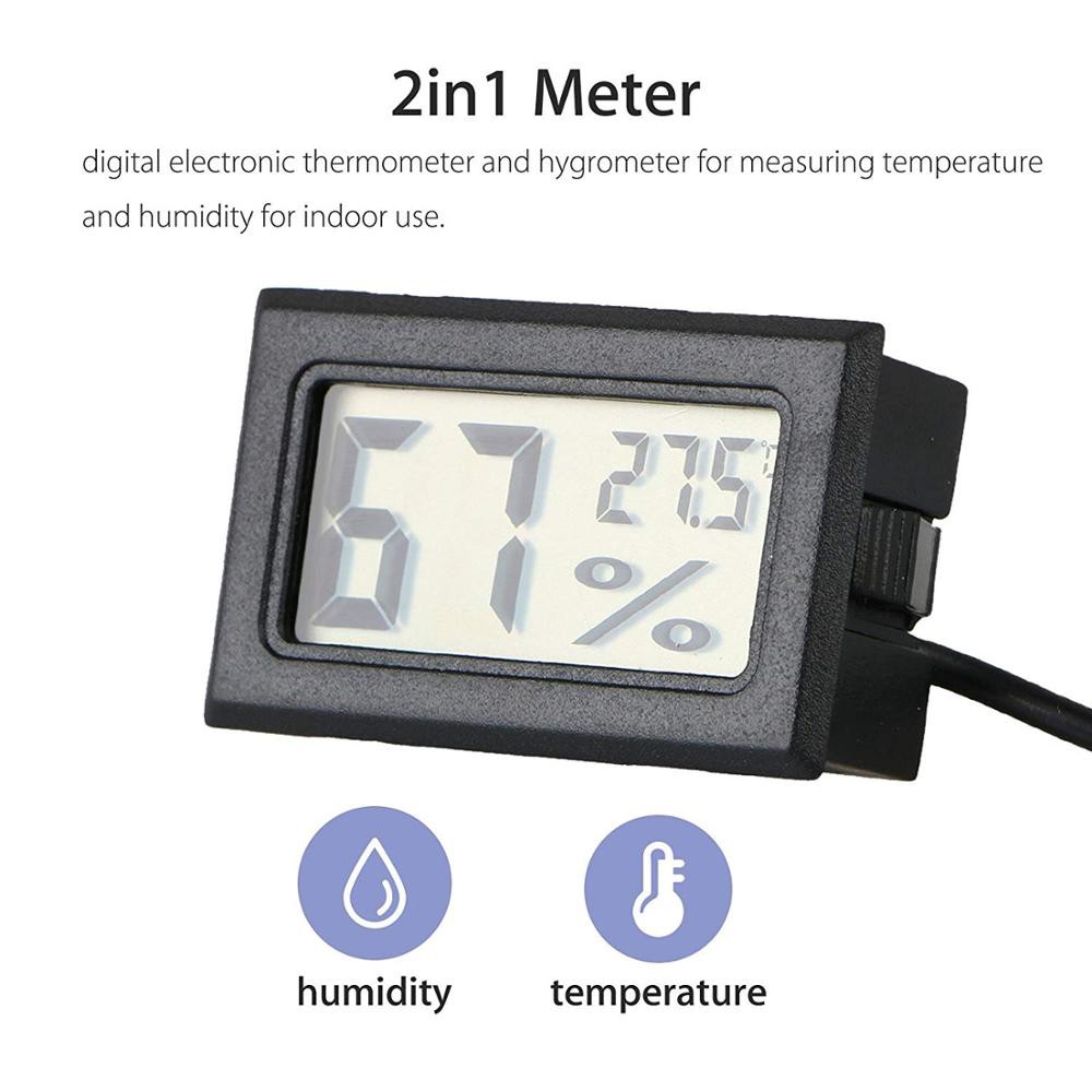 Thermometer Hygrometer Mini LCD Digital Temperature Indoor Convenient Temperature Sensor