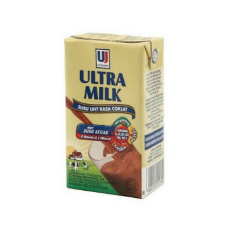 

susu uht ultra milk coklat 125 ml