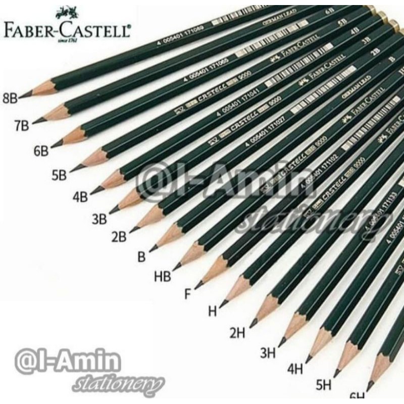 

Pensil Faber Castel 6H s/d 8B