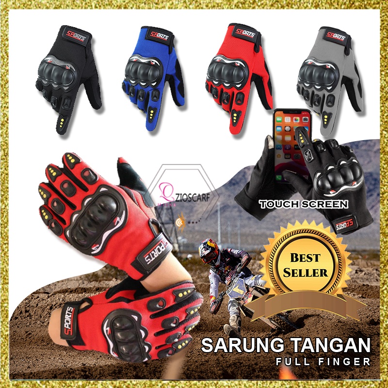 SARUNG TANGAN MOTOR SEPEDA TACTICAL SCOYCO TRAIL CROSS ARMY TOUCHSCREEN GLOVES MOTOR PRIA GL-FHF