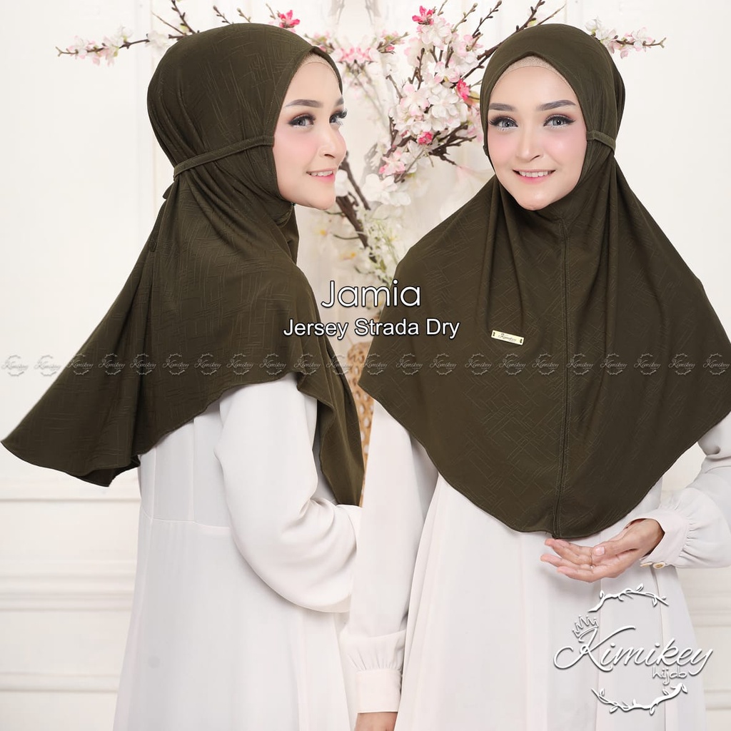 Jilbab Instan Non Pad Bergo Jamia By Kimikey