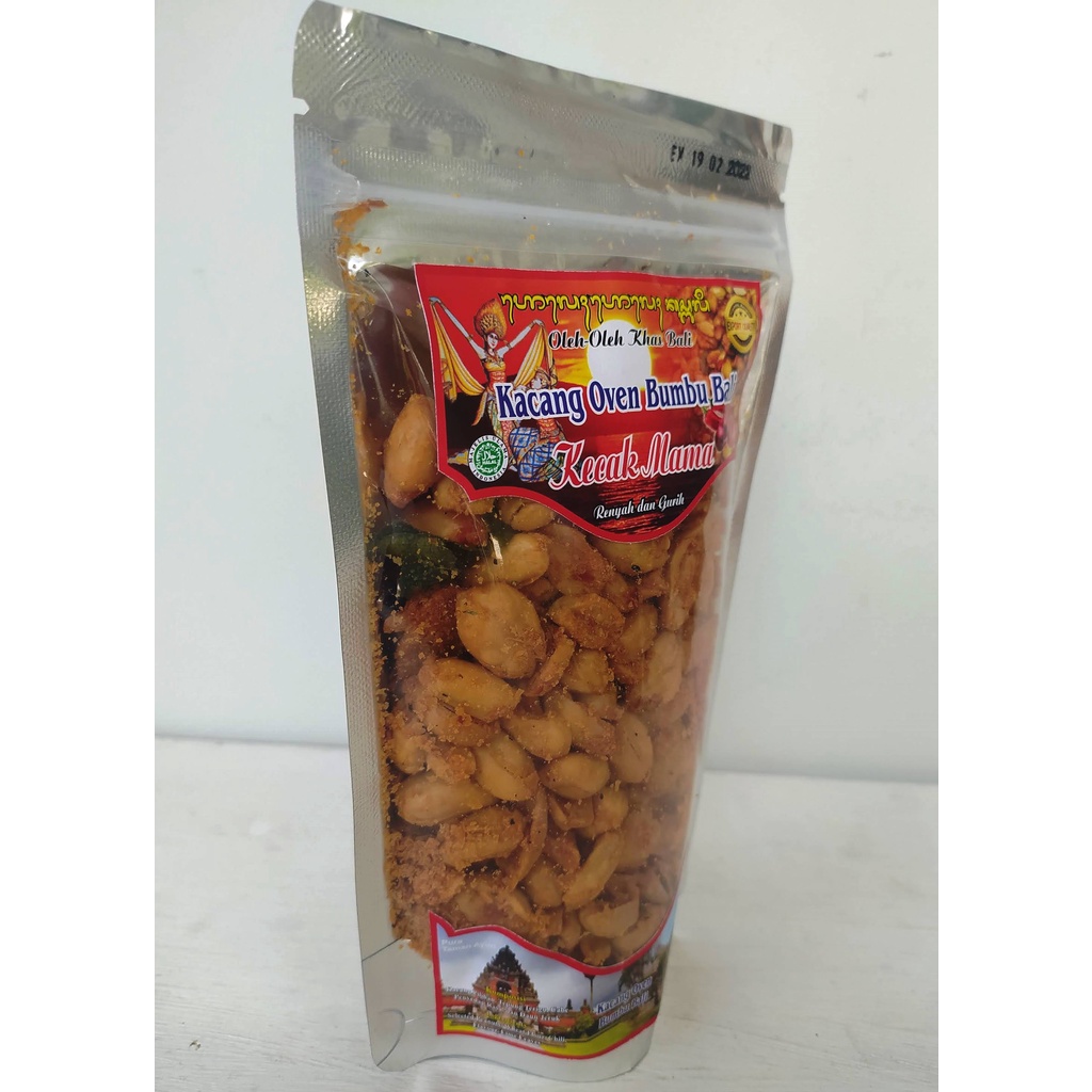 

Kacang Oven Bumbu Bali Kecak Mama (150gr)_oleh oleh snack khas Bali