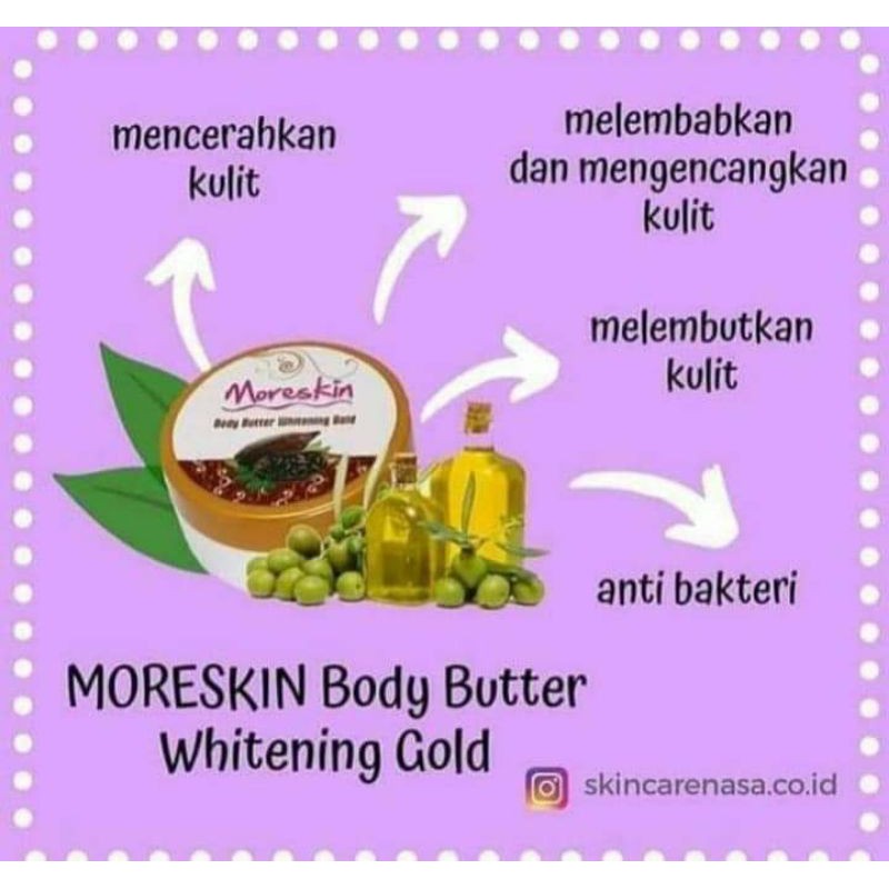 Moreskin body butter whitening(BWHITE NASA)
