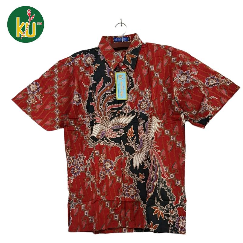 Hem batik Pria Lengan pendek Kencana Ungu