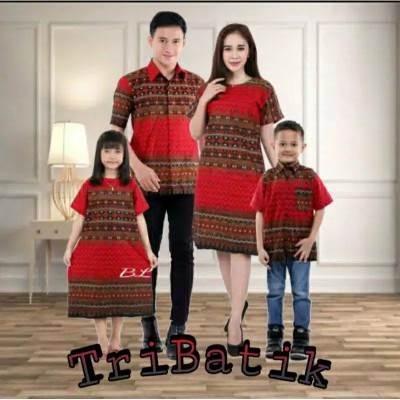 Batik Couple Keluarga Sania Ruffle Ori Ndoro Jowi Dnt Seragam Dress Implek Terbaru 2020