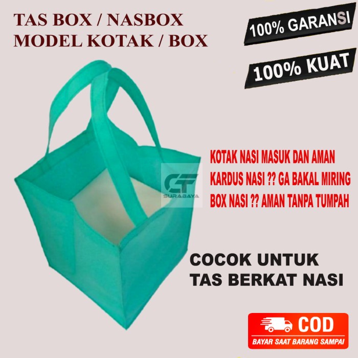 

NEW Tas Box Nasi Sponbond Tas Nasi Kotak Hajatan Aqiqah Tas Spunbond Murah - 40 x 30 x 14