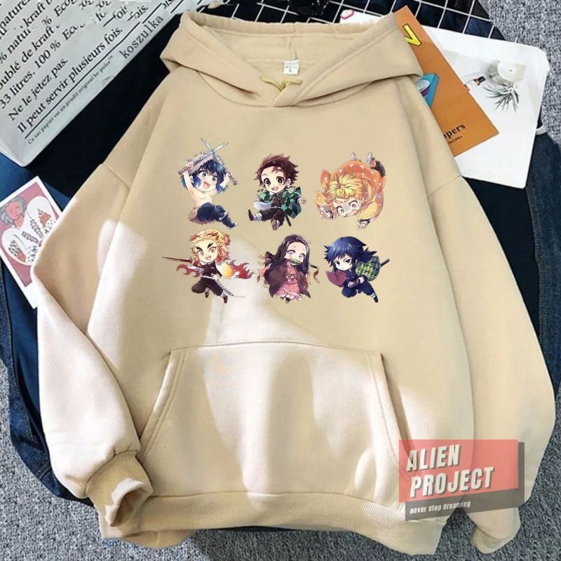 Alien Project Hoodie demon slayer Hoodie anime Hoodie cewek anime