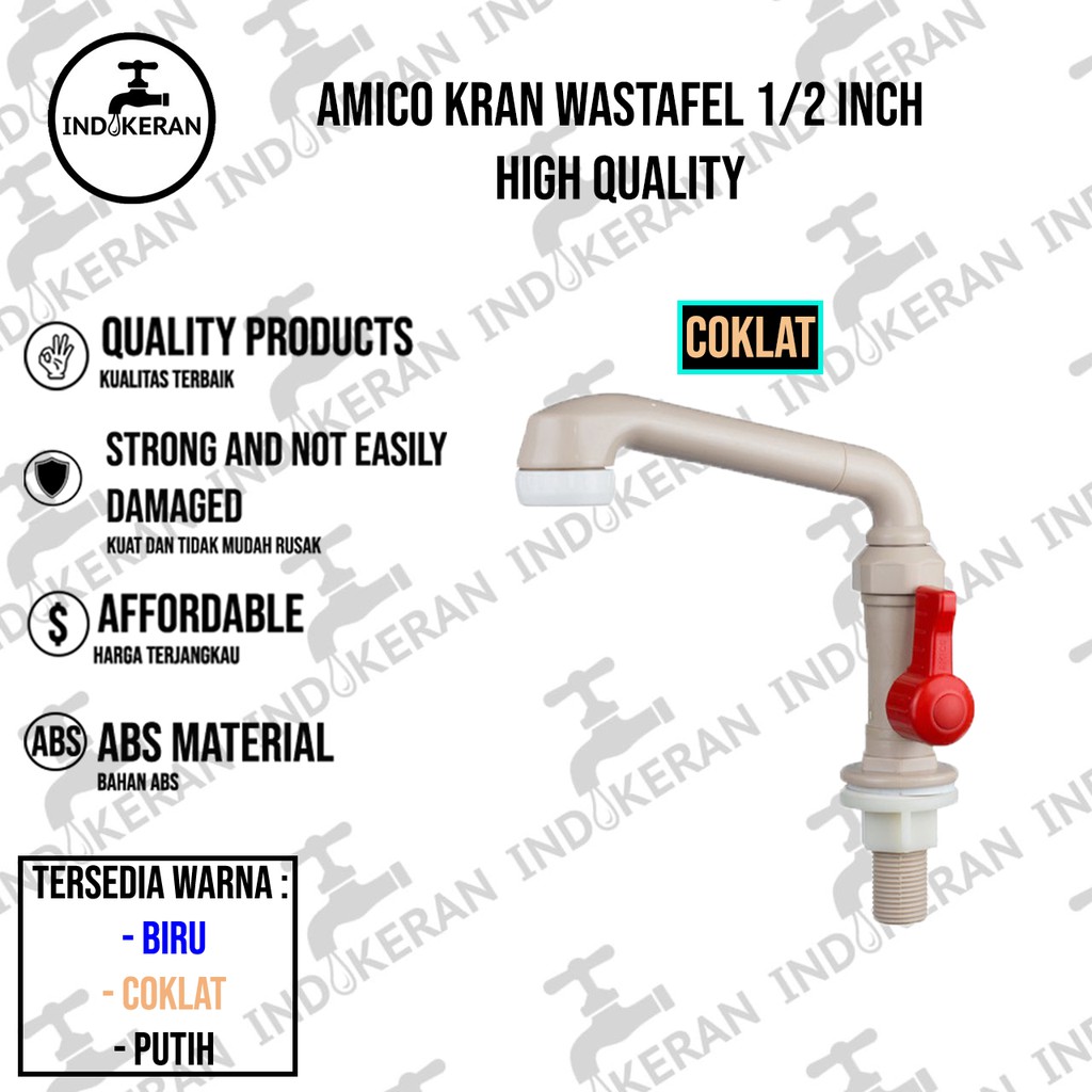 AMICO - Kran Wastafel - 1/2 Inch - High Quality